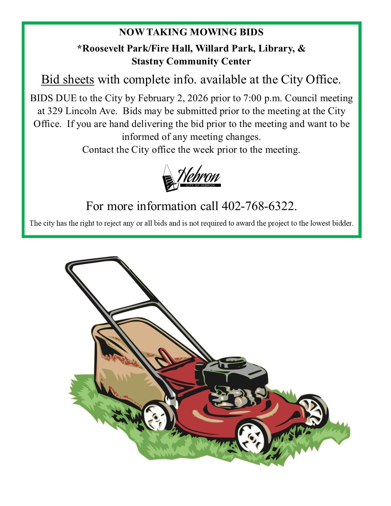 2026 MOWING BID AD FOR WEB