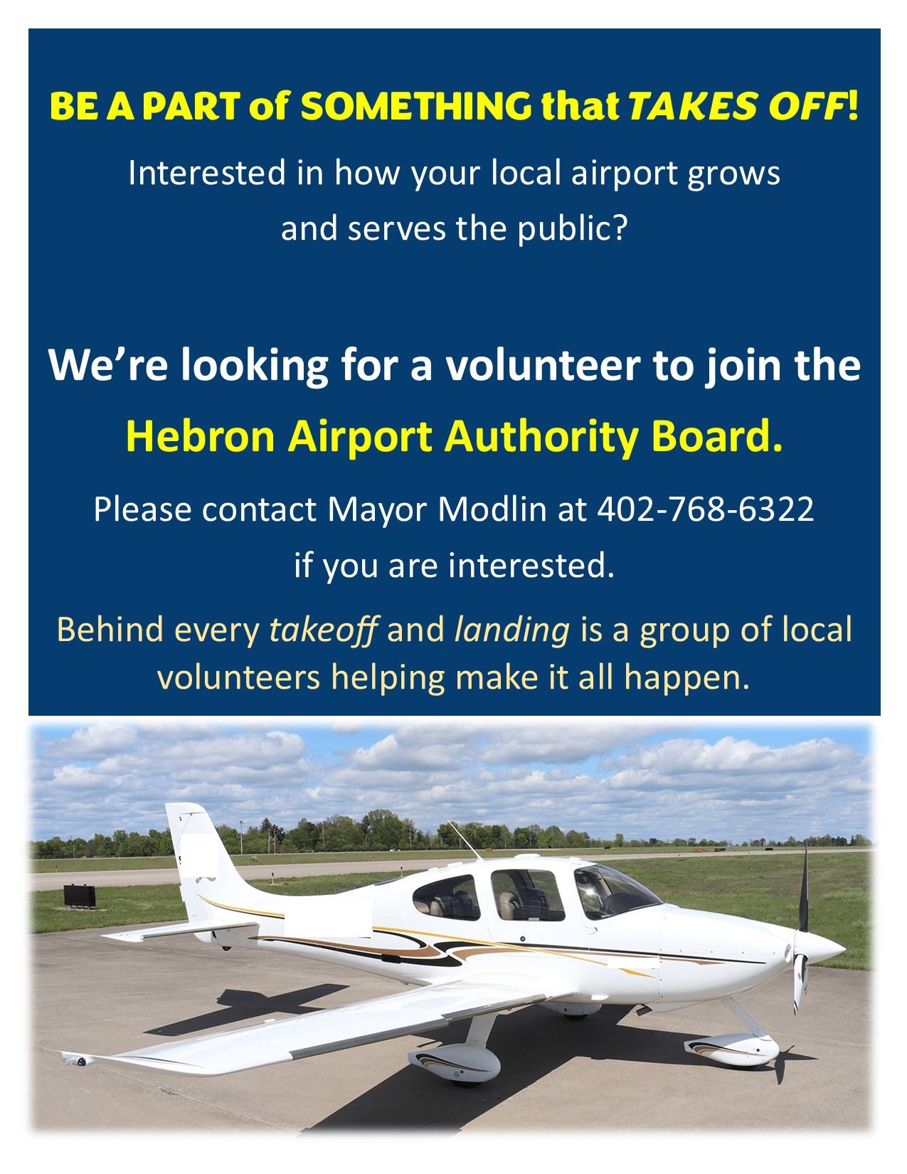 BOARD VOLUNTEER POSTER