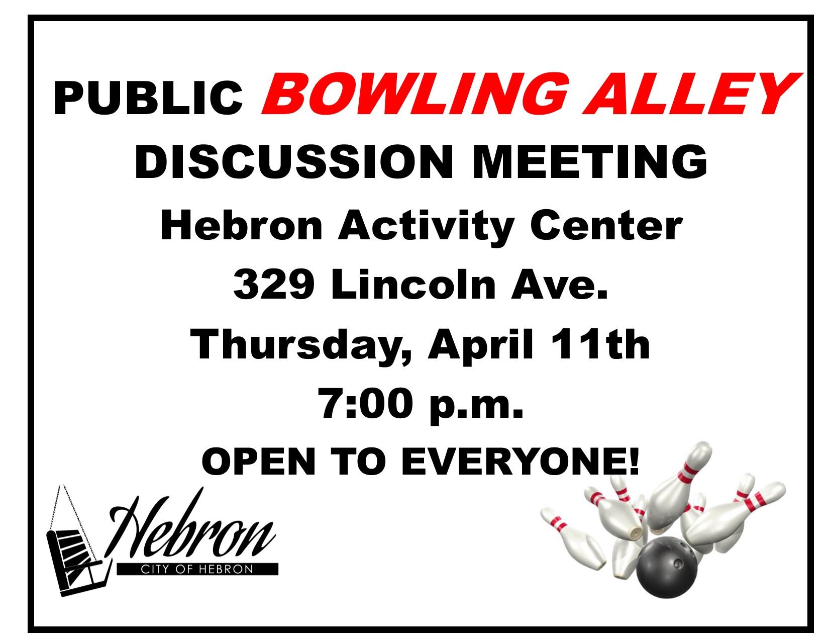 BOWLING ALLEY POSTER