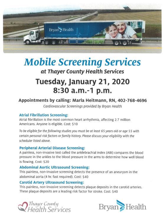 January 21 mobile screening