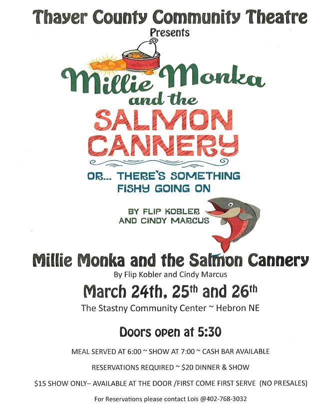 THAYER COUNTY COMMUNITY THEATER POSTER